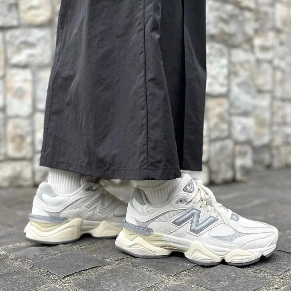 New Balance 9060 in Sea Salt - New Spruce - Dark Arctic Grey